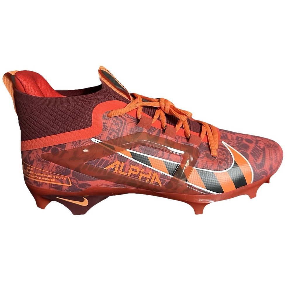Nike Alpha Menace 4 Elite NRG Red Football Cleats FQ4046-600 Men's Size 11.5